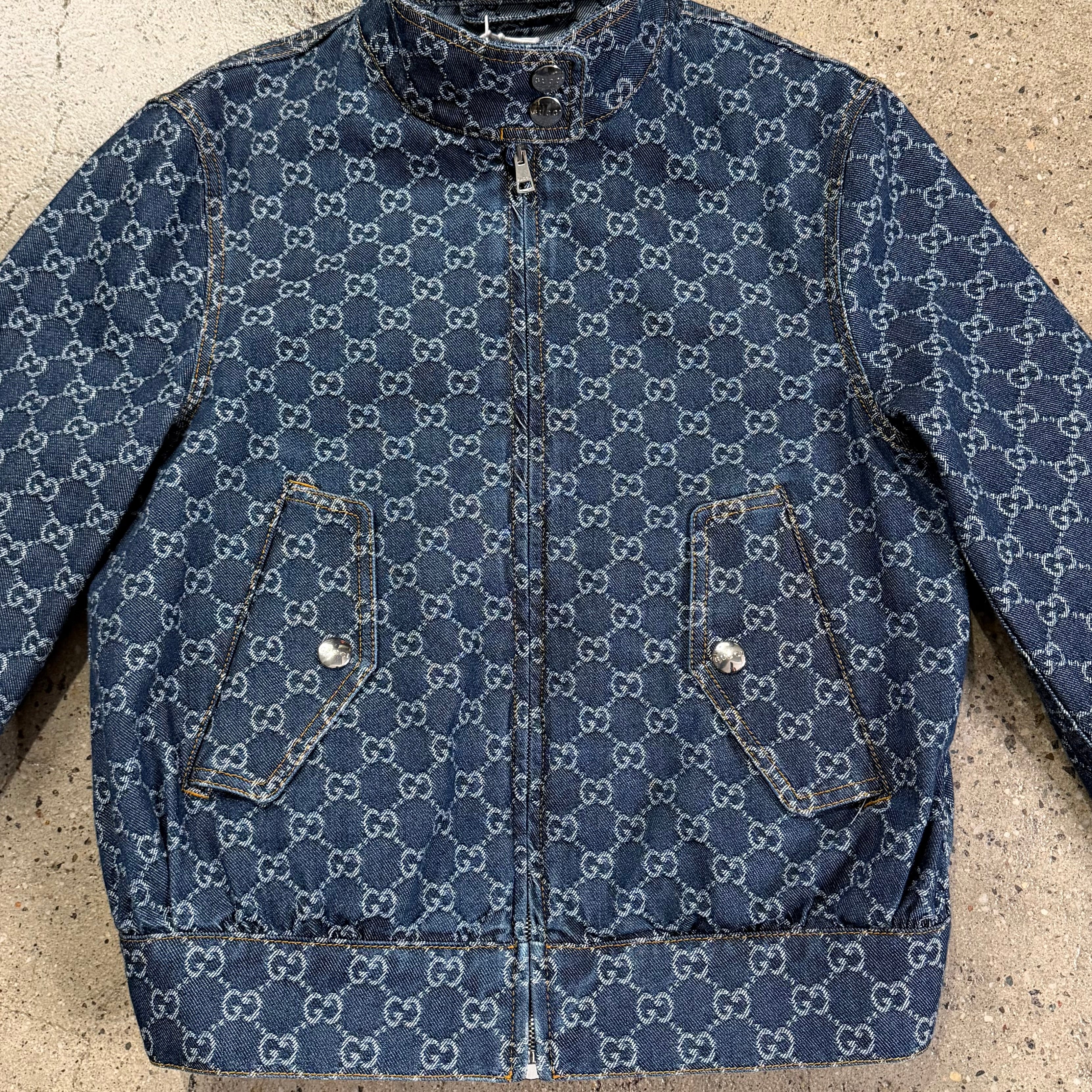 Gucci Denim Monogram Jacket