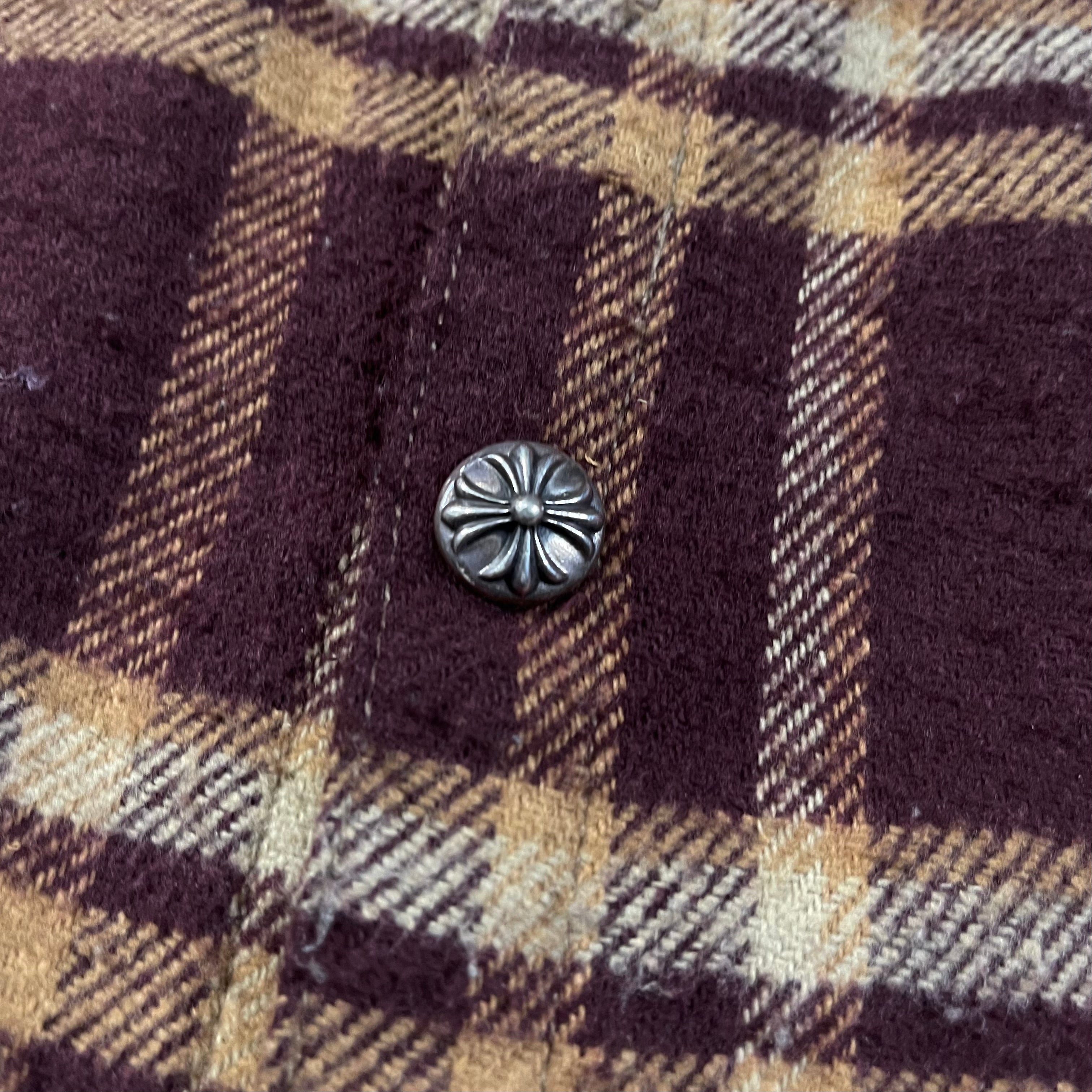 Chrome Hearts  Plaid Flannel Shirt