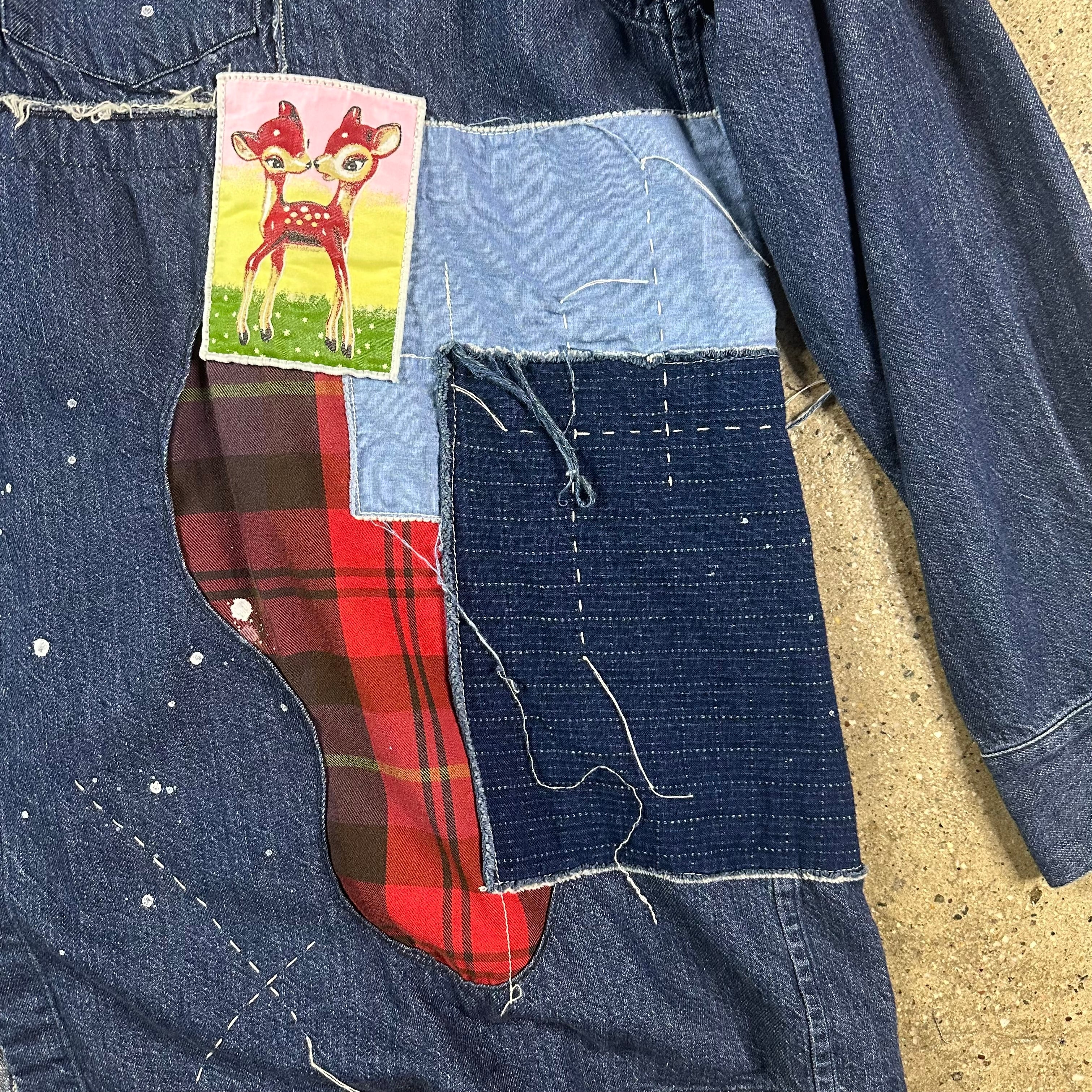 Kidill Edwin Patchwork Denim Shirt