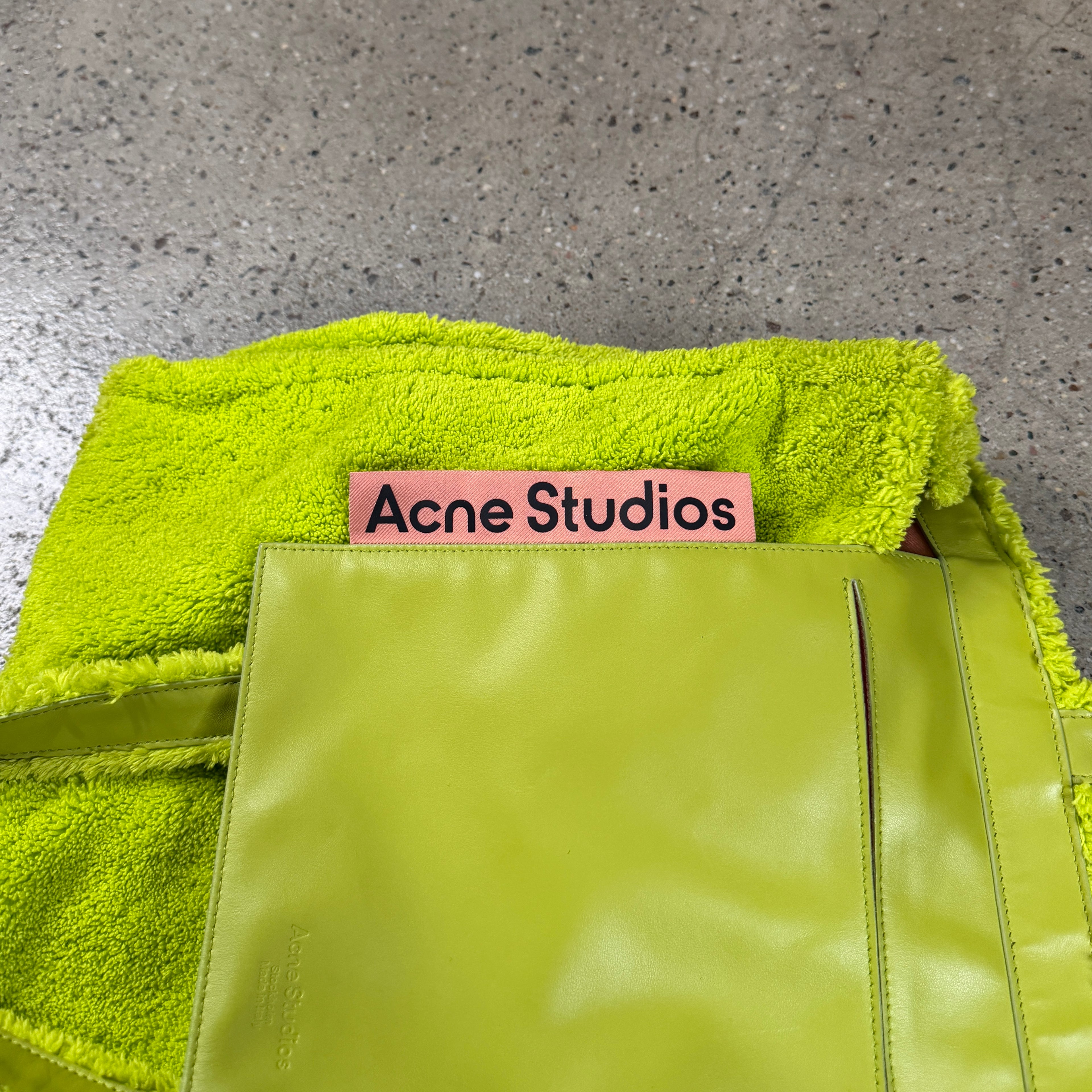 Acne Studios Fleece Tote Bag