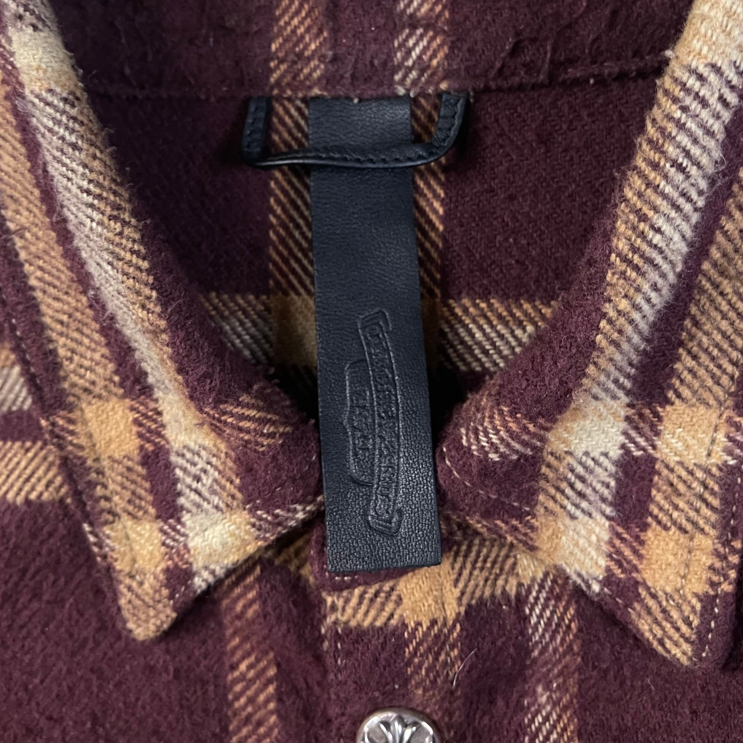 Chrome Hearts  Plaid Flannel Shirt