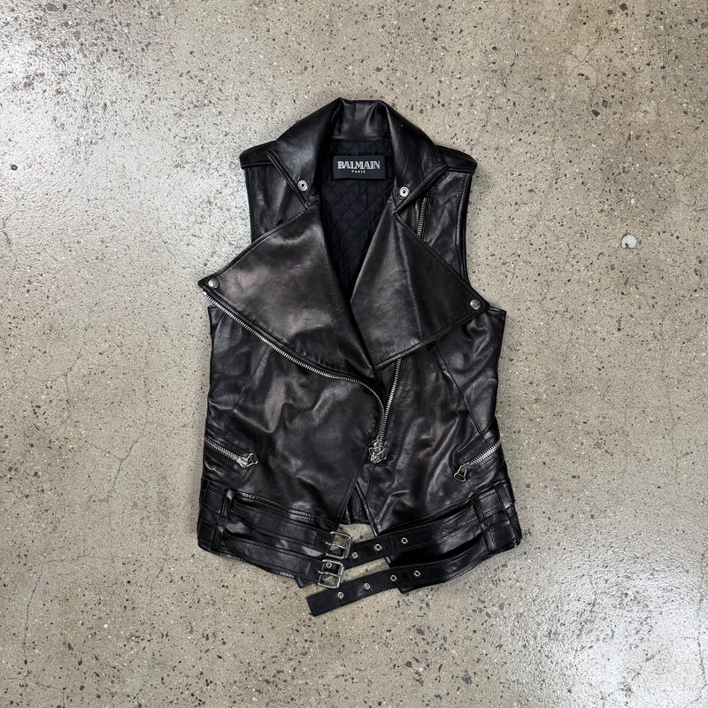Balmain Leather Vest