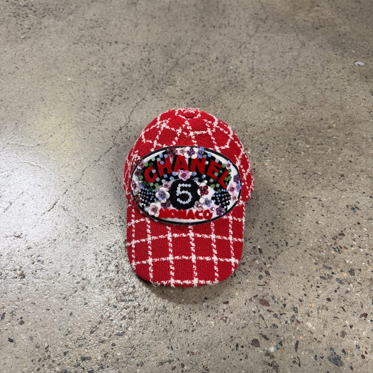 Chanel 2023 Cruise Monaco Tweed Baseball Cap