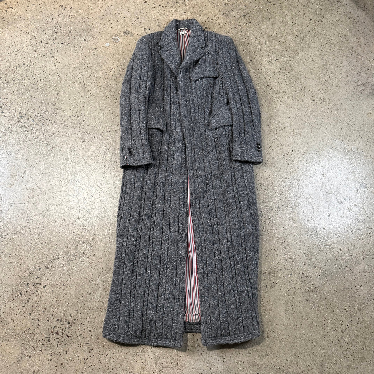 Thom Browne Cable Knit Coat M outerwear