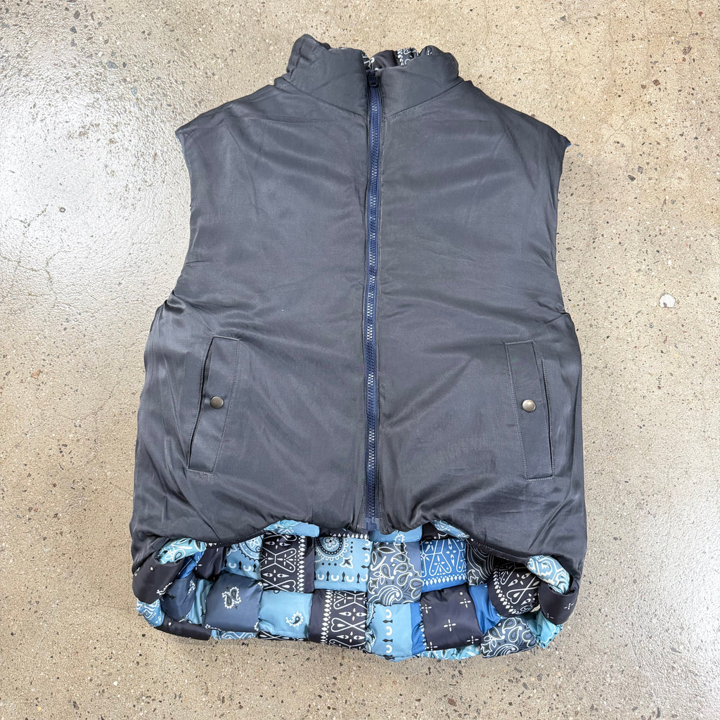 Kapital Reversible Woven Puffer Vest