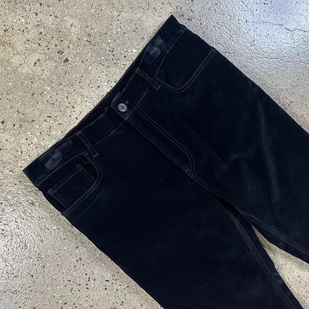 Prada 5 Pocket Velvet Denim Jeans