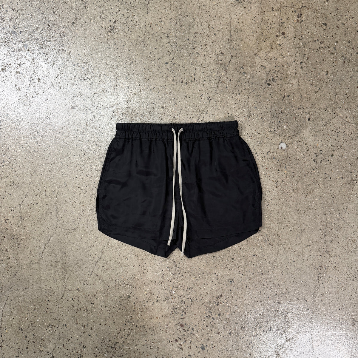 Rick Owens SS22 Fogachine Silky Boxing Shorts
