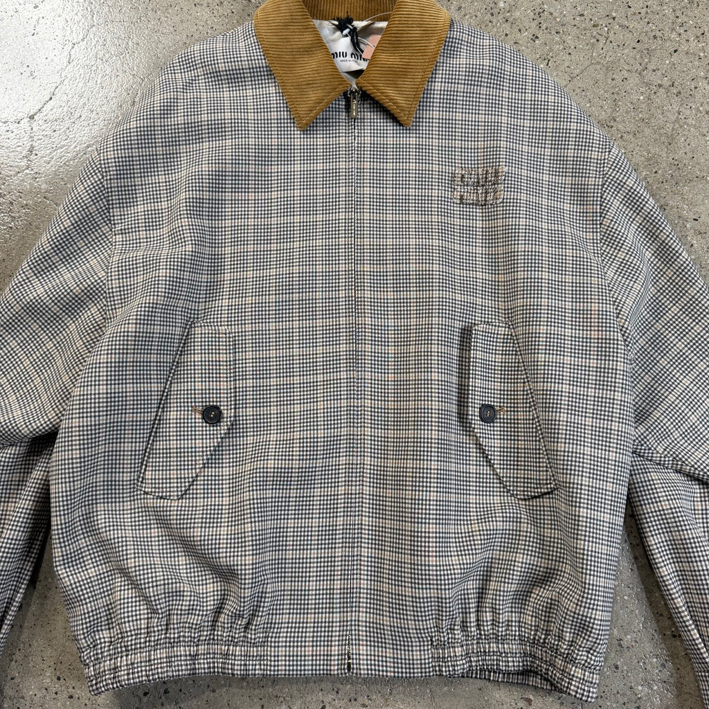 Miu Miu  Gingham Check Jacket
