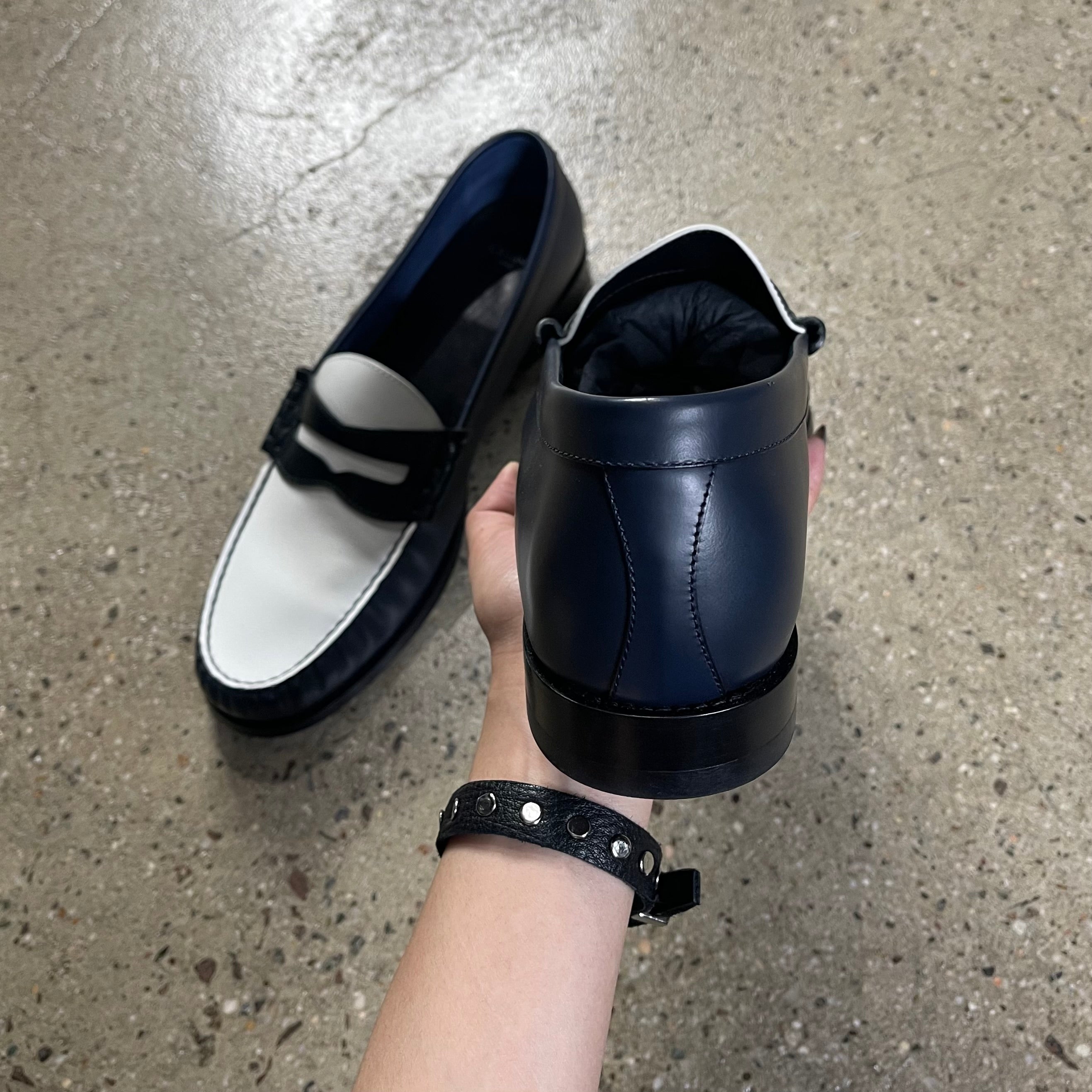 Celine  Luco Leather Polished Loafers