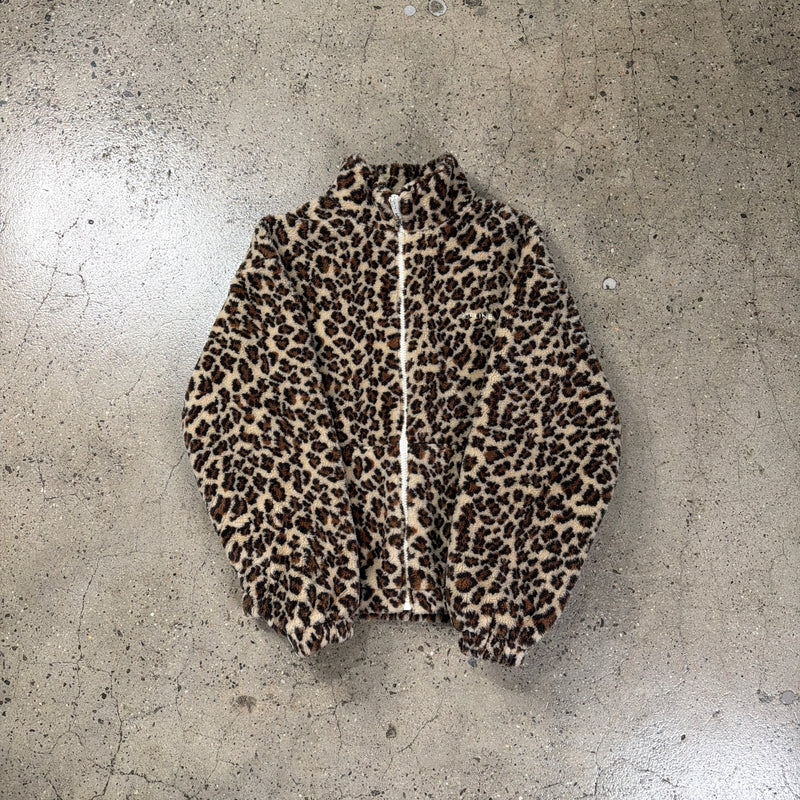 Celine Cheetah Print Fleece Jacket