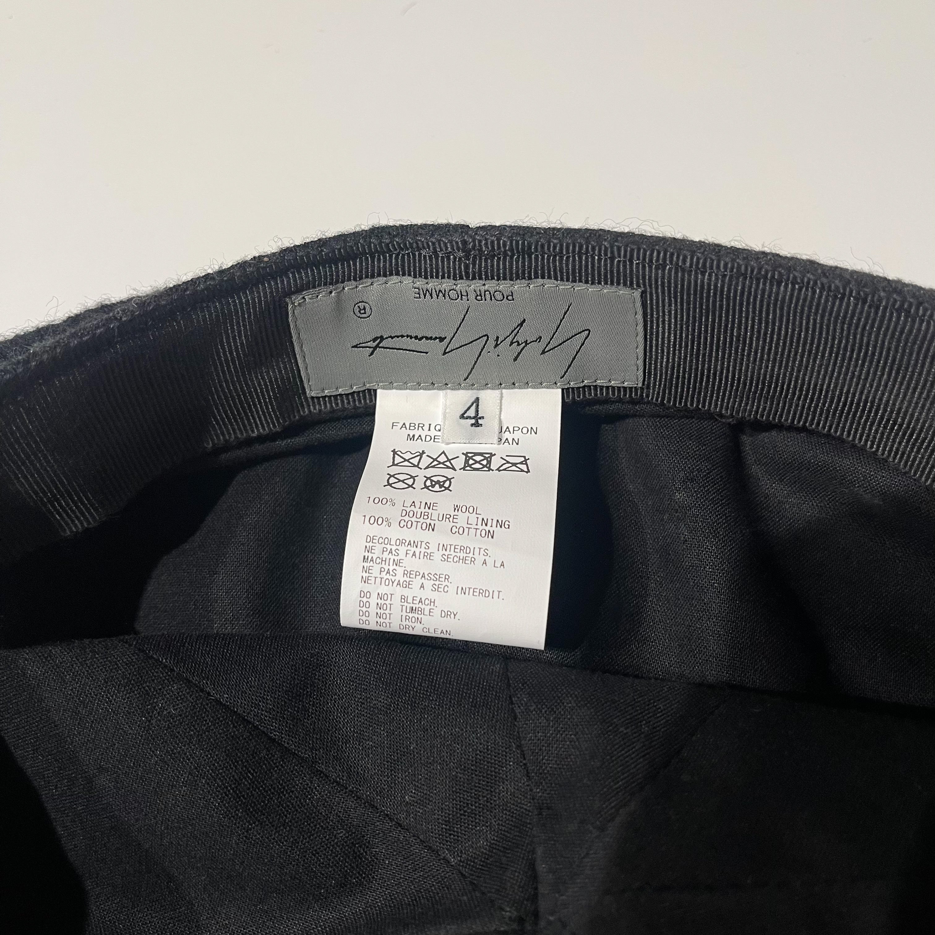 Yohji Yamamoto Oversized Cap