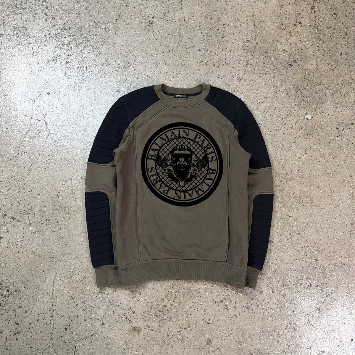 Balmain Hybrid Biker Sweater
