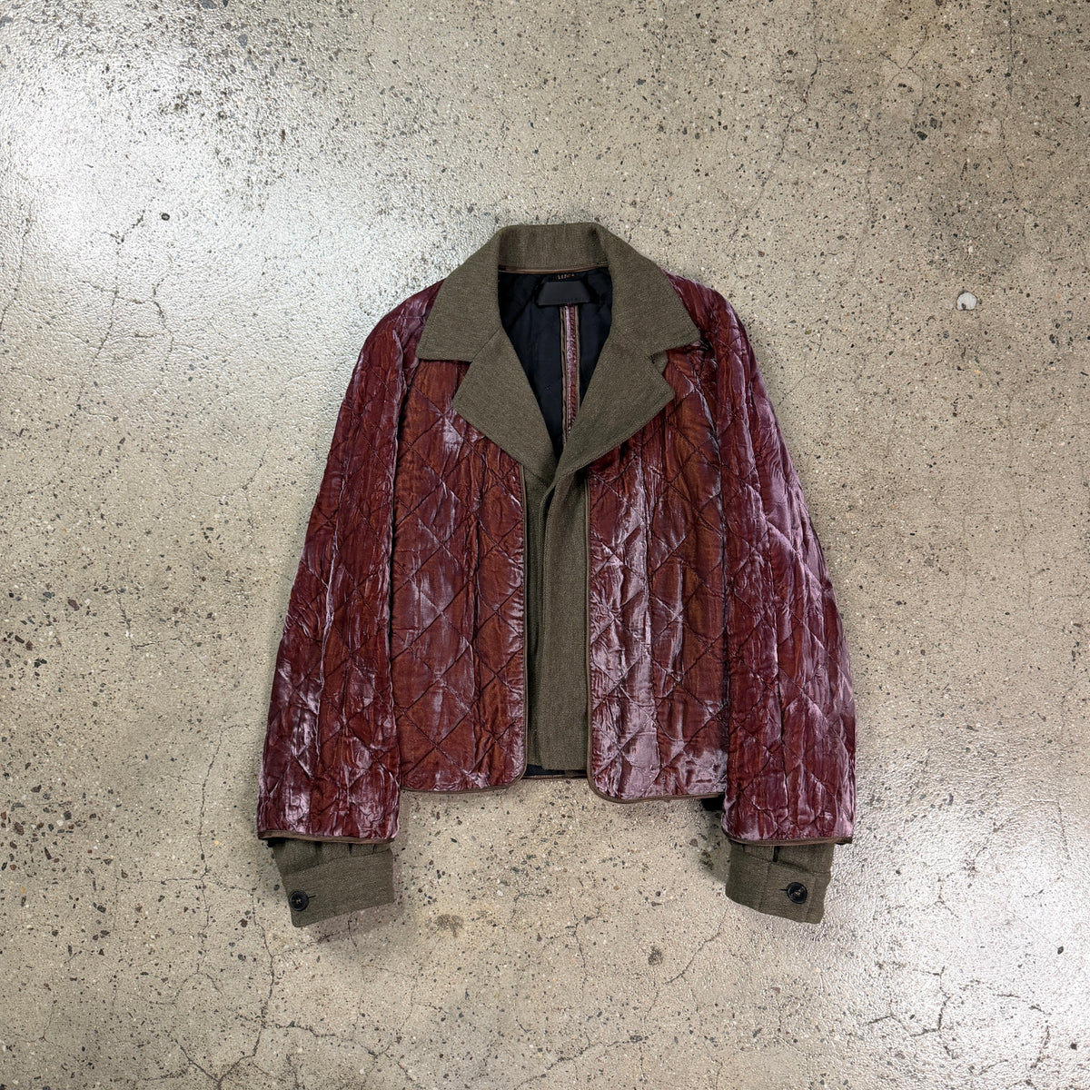 Haider Ackermann Liquid Velvet Quilted Coat