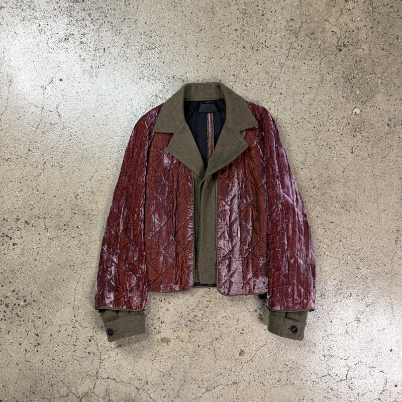 Haider Ackermann Liquid Velvet Quilted Coat