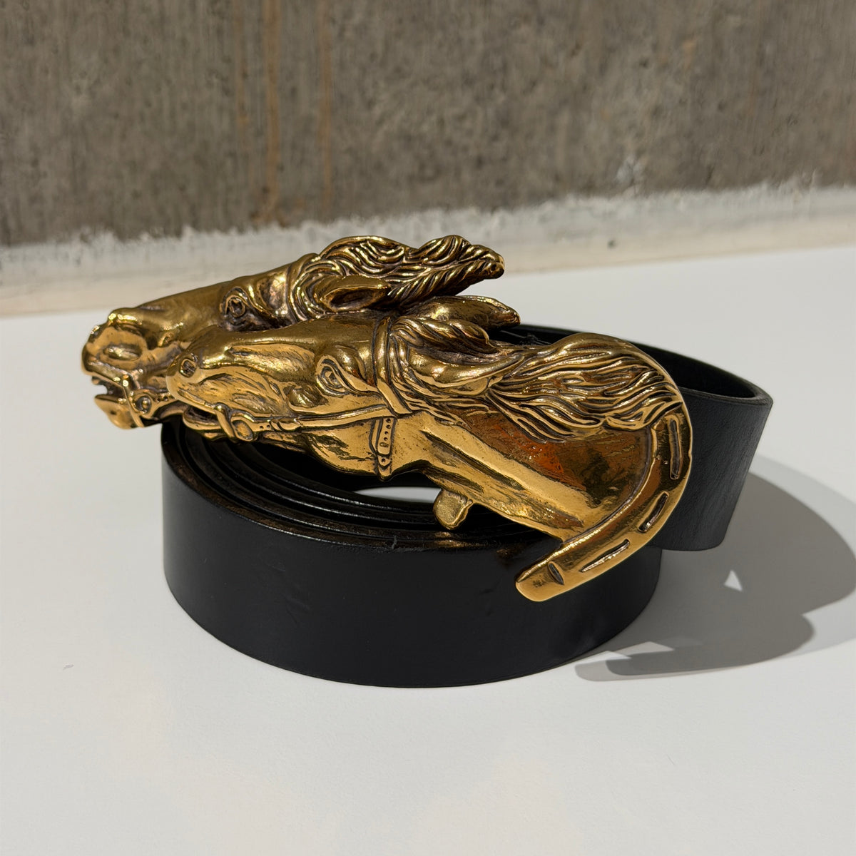 Gucci Horses Buckle Belt