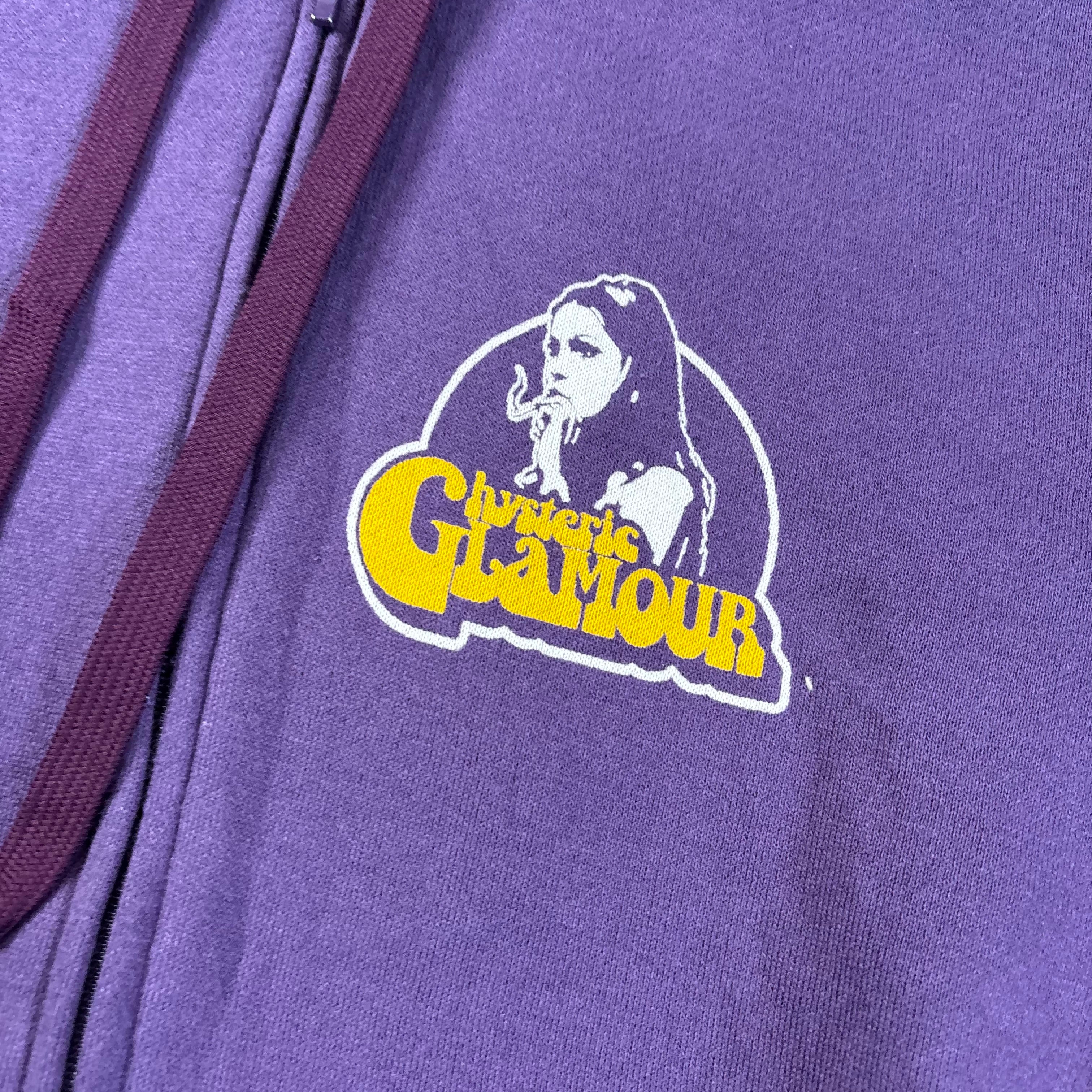 Hysteric Glamour Purple Zip-Up Hoodie