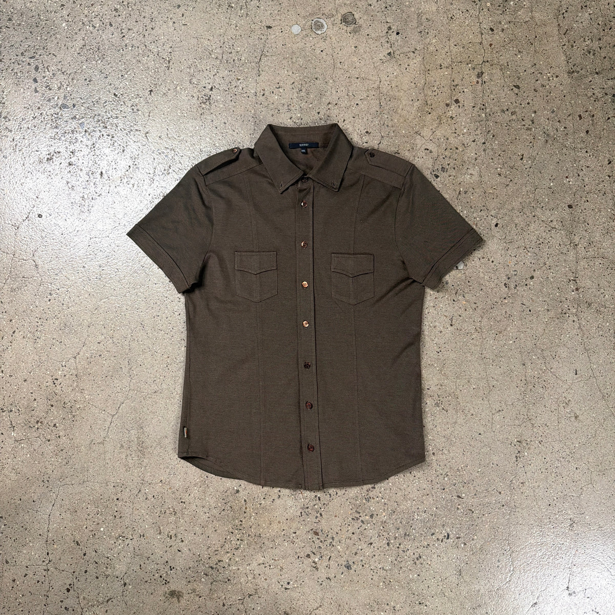 Gucci Short Sleeve Military Style Shirt