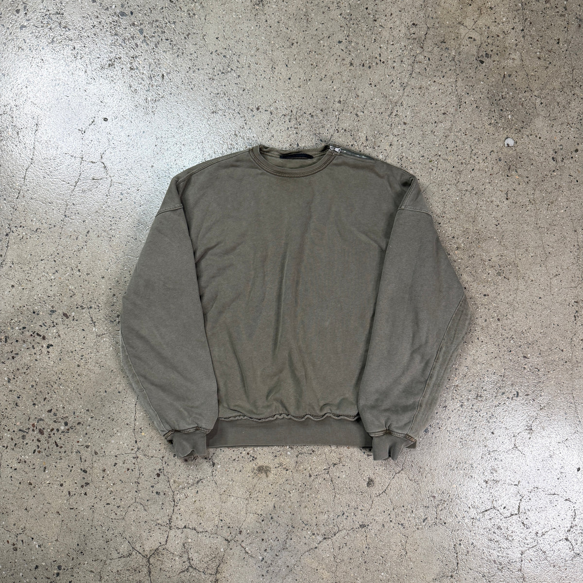 Haider Ackermann Layered Zip Crewneck Sweater