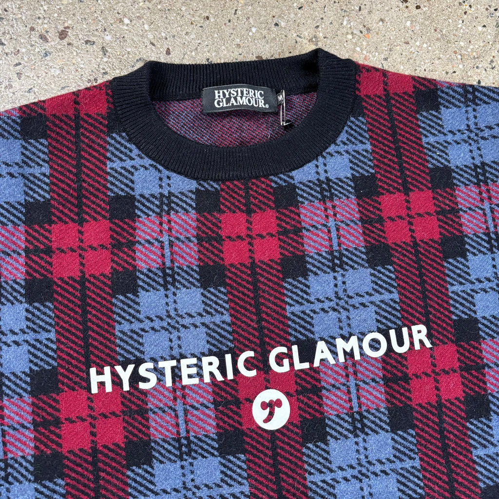Hysteric Glamour Plaid Knit Sweater