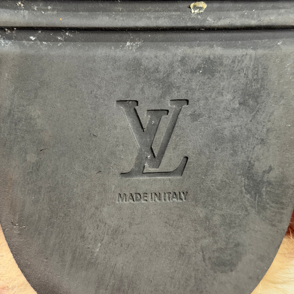 Louis Vuitton Fox Fur Easy Mules