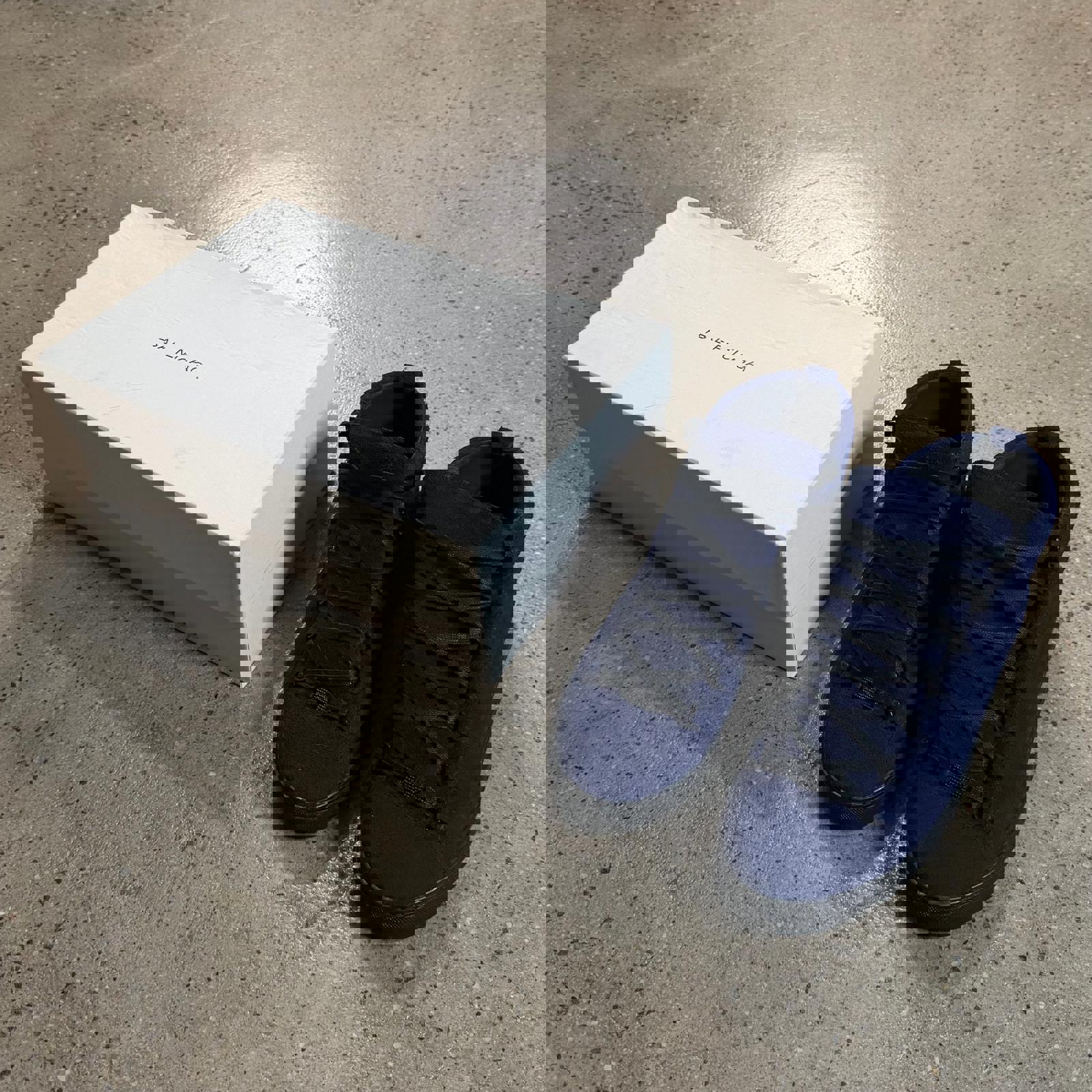 Balenciaga Suede Arena Sneakers (Blue) 12 / Blue