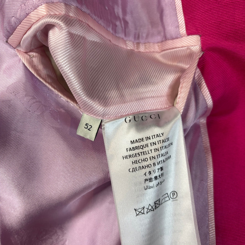 Gucci Two Tone Double Breasted Tuxedo Blazer