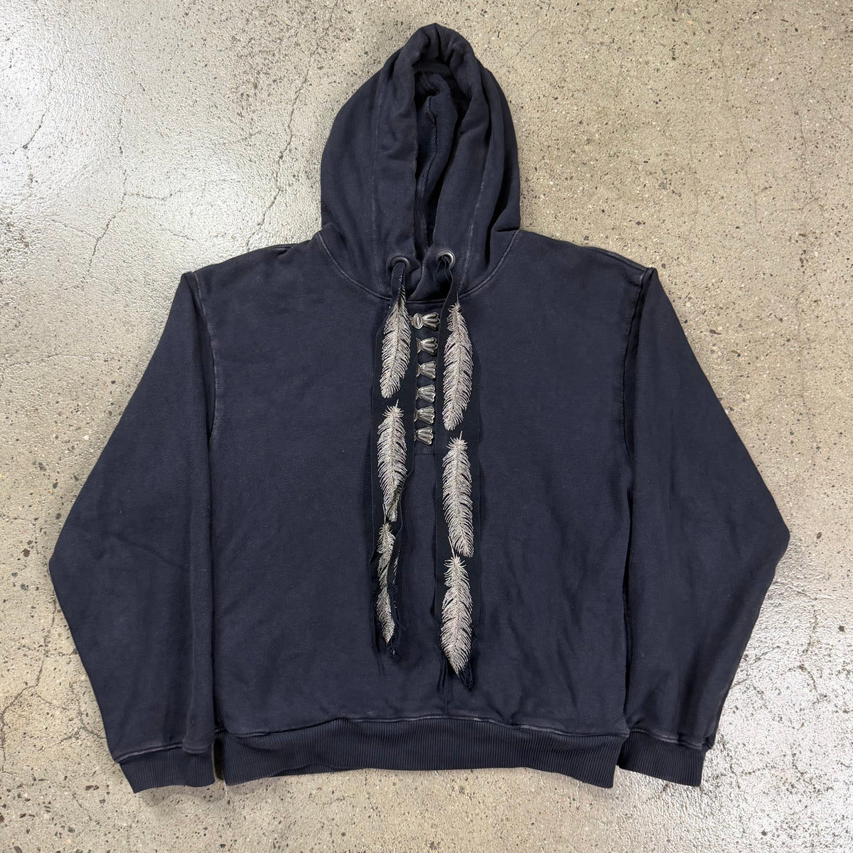 Kapital Feather Cord Concho Pullover Hoodie