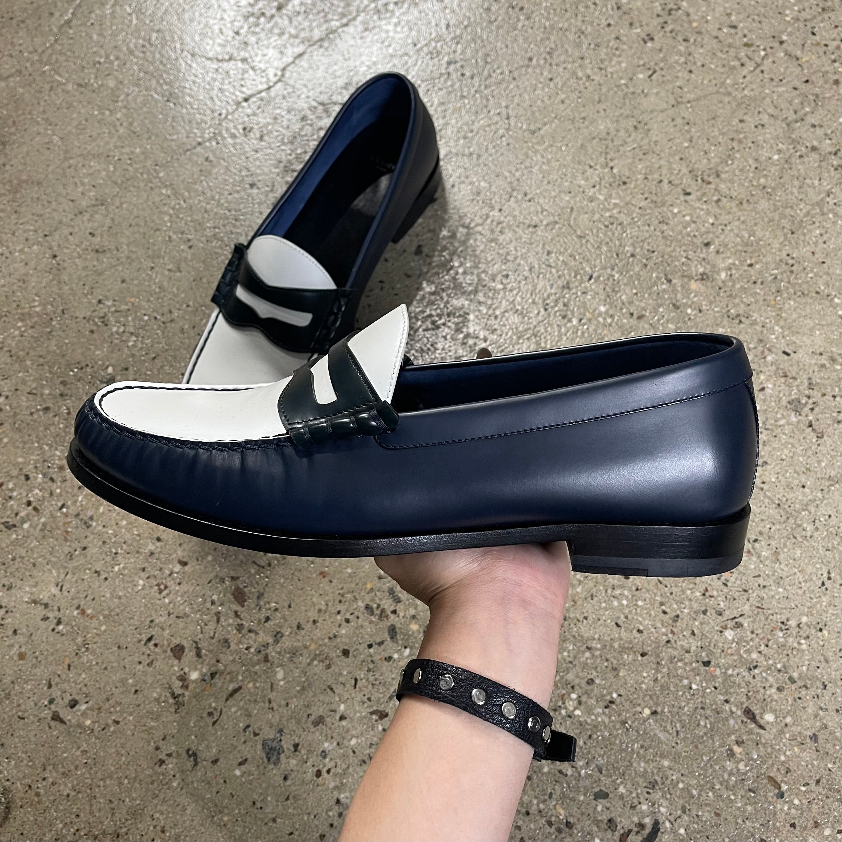 Celine  Luco Leather Polished Loafers