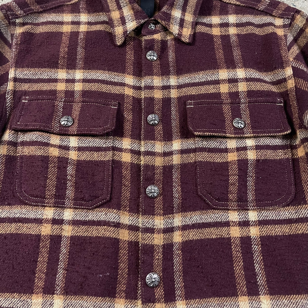 Chrome Hearts  Plaid Flannel Shirt