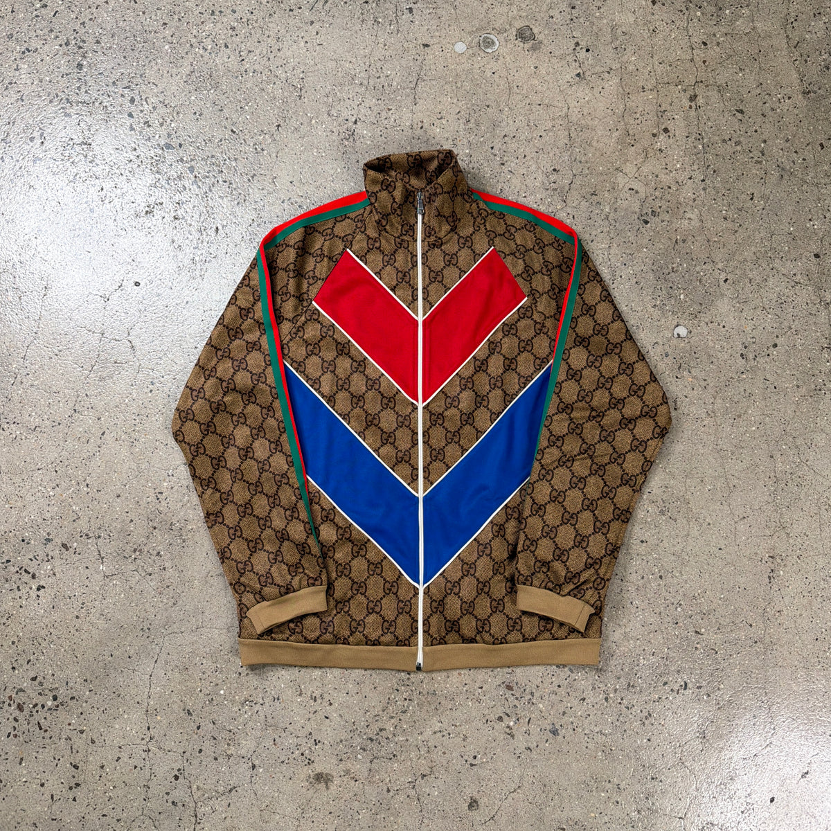 Gucci Gg Monogram Technical Jersey Track Jacket
