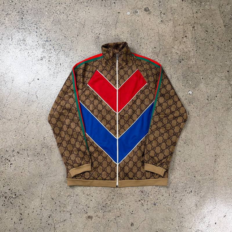 Gucci Gg Monogram Technical Jersey Track Jacket