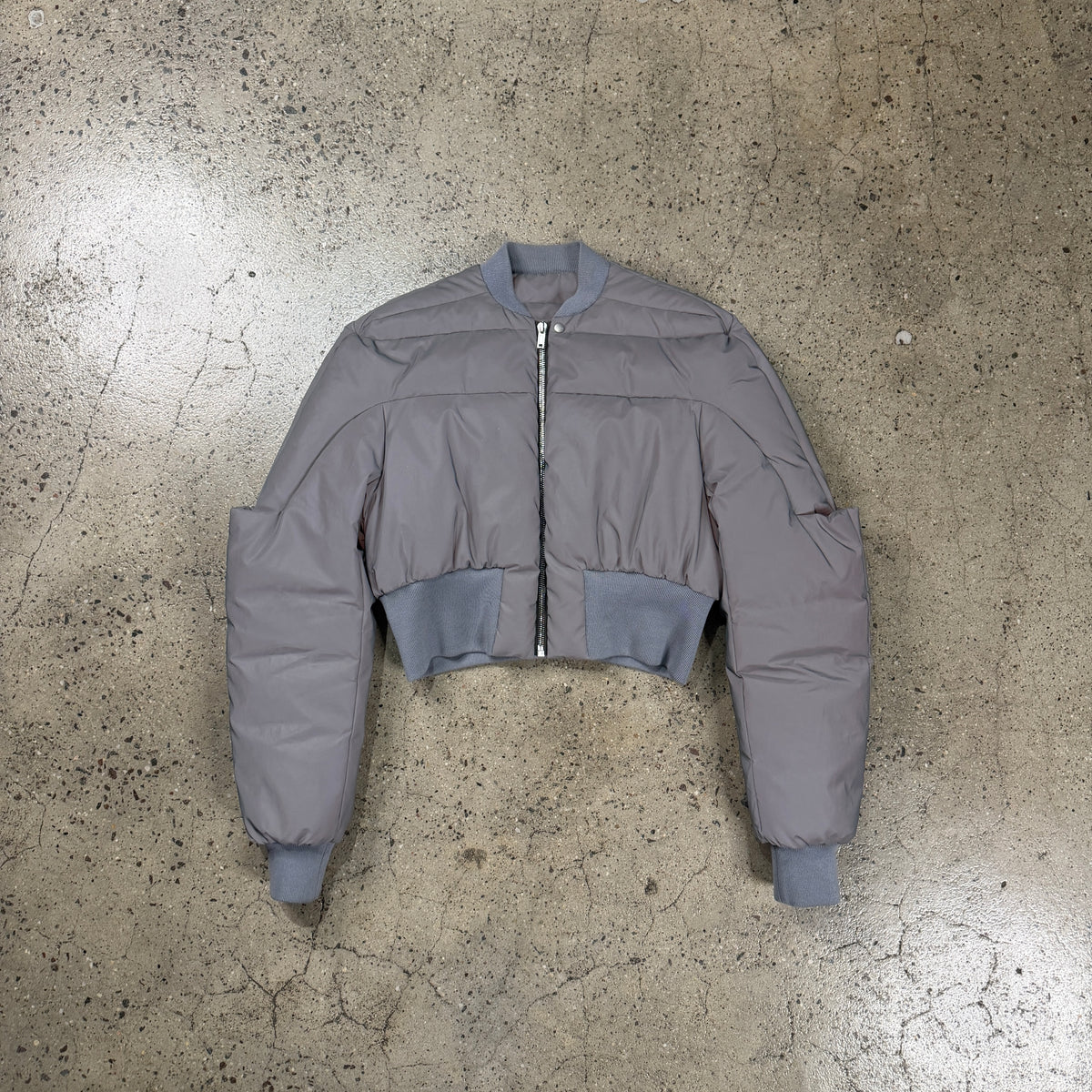 Rick Owens FW22 Strobe Cropped Bomber Jacket