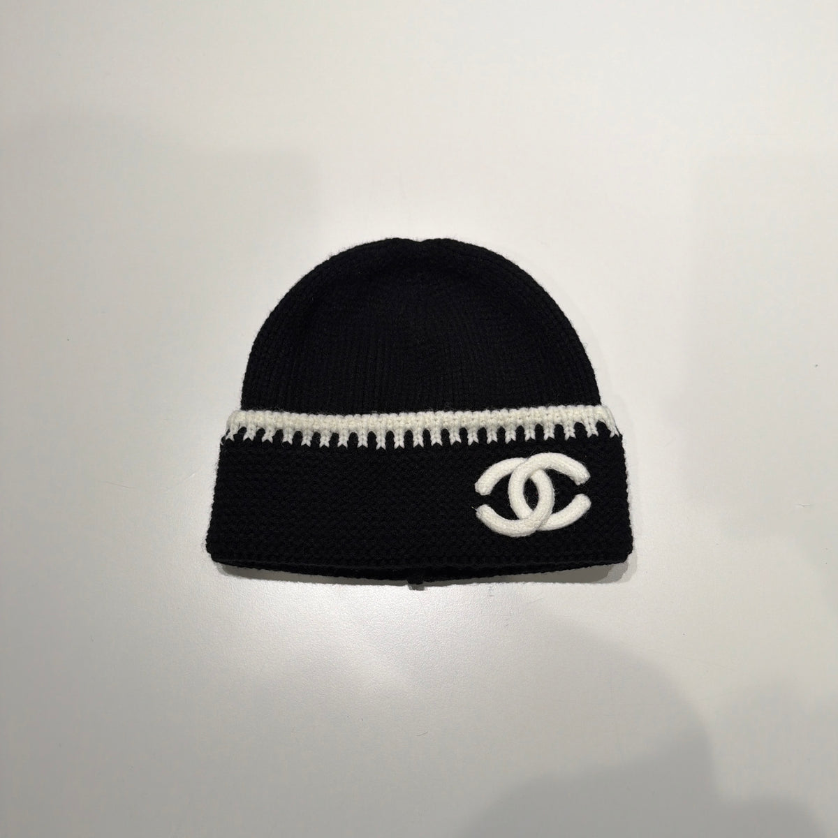 Chanel CC Logo Knit Beanie