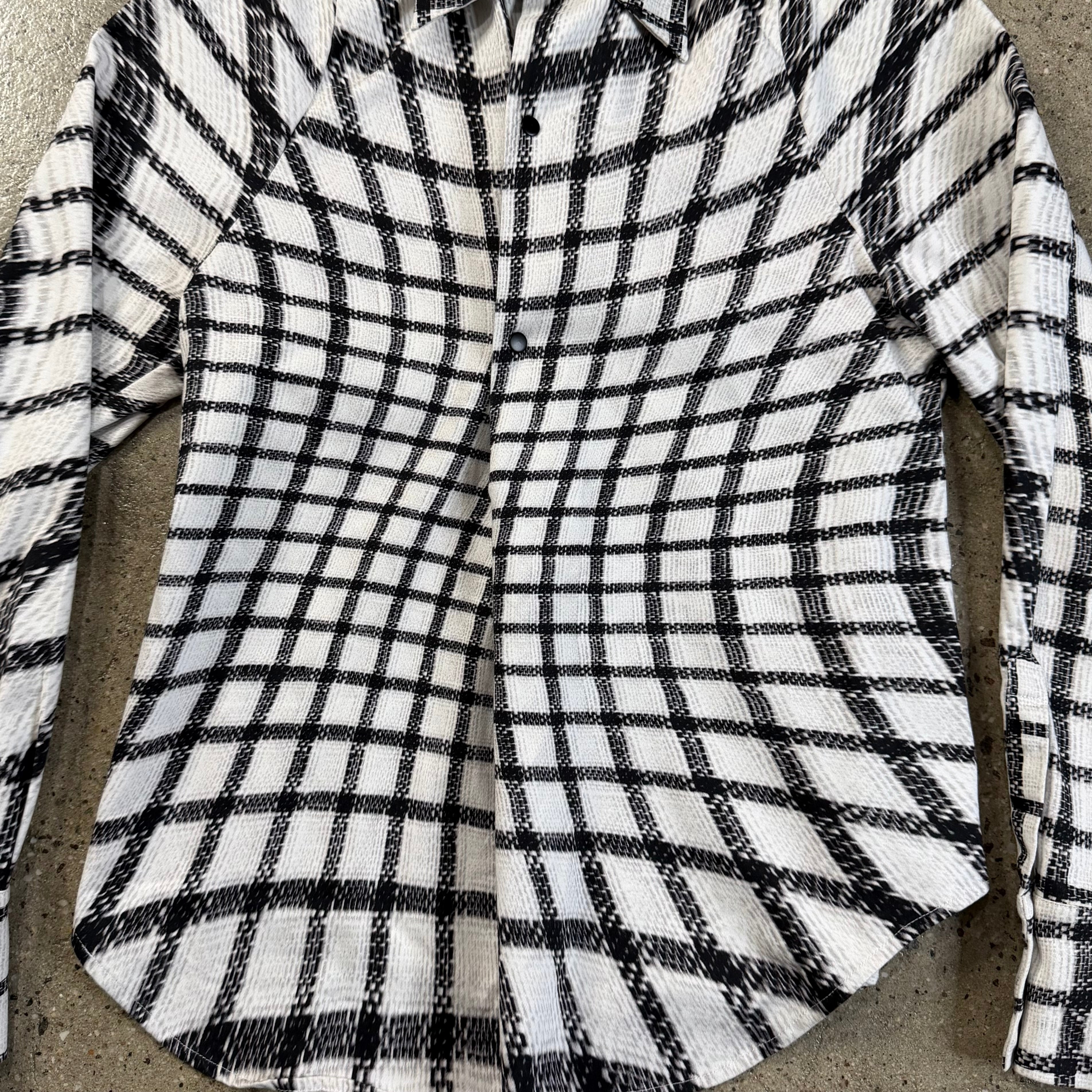 Bianca Saunders Rowdy Check Print Shirt