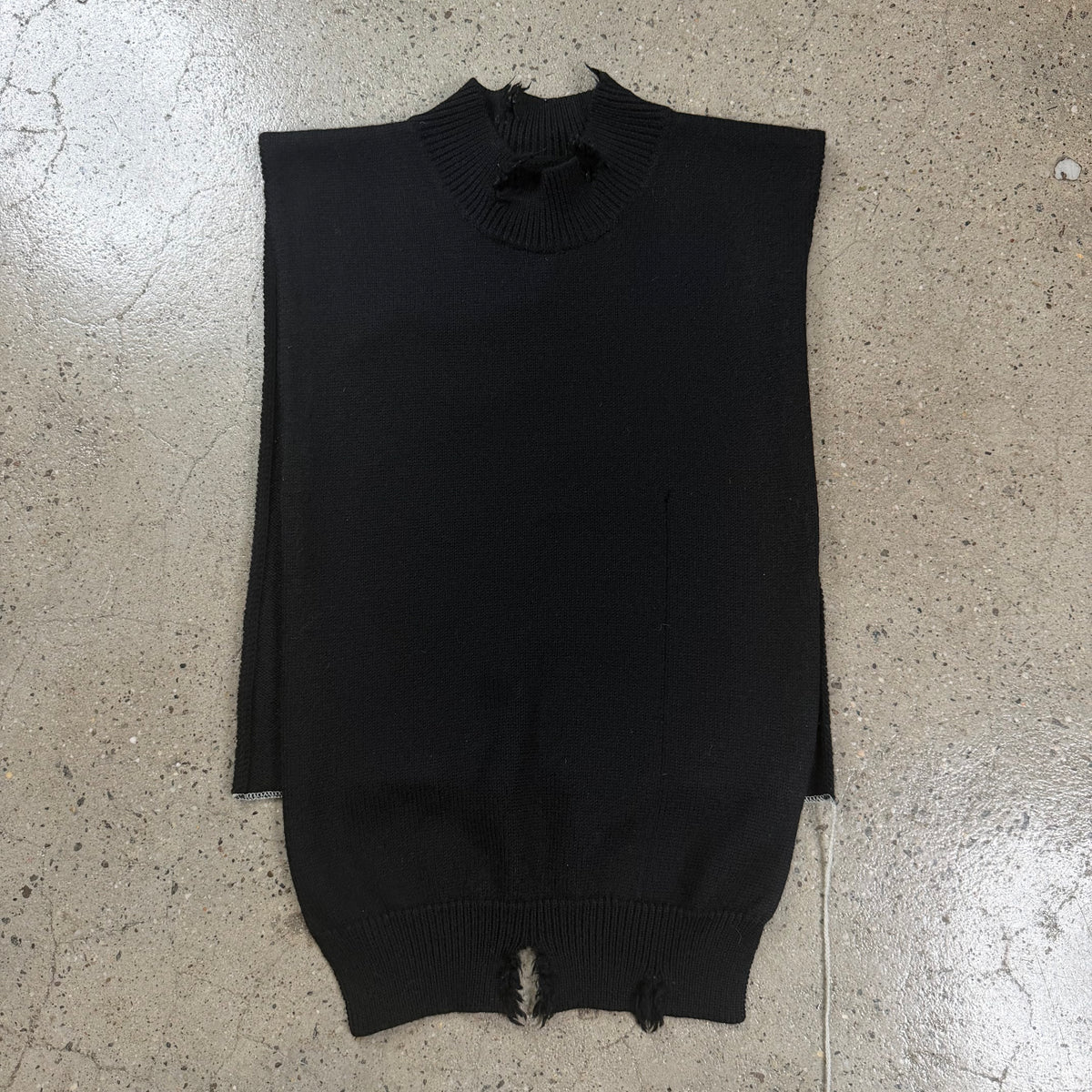 Maison Margiela Distressed Poncho Vest