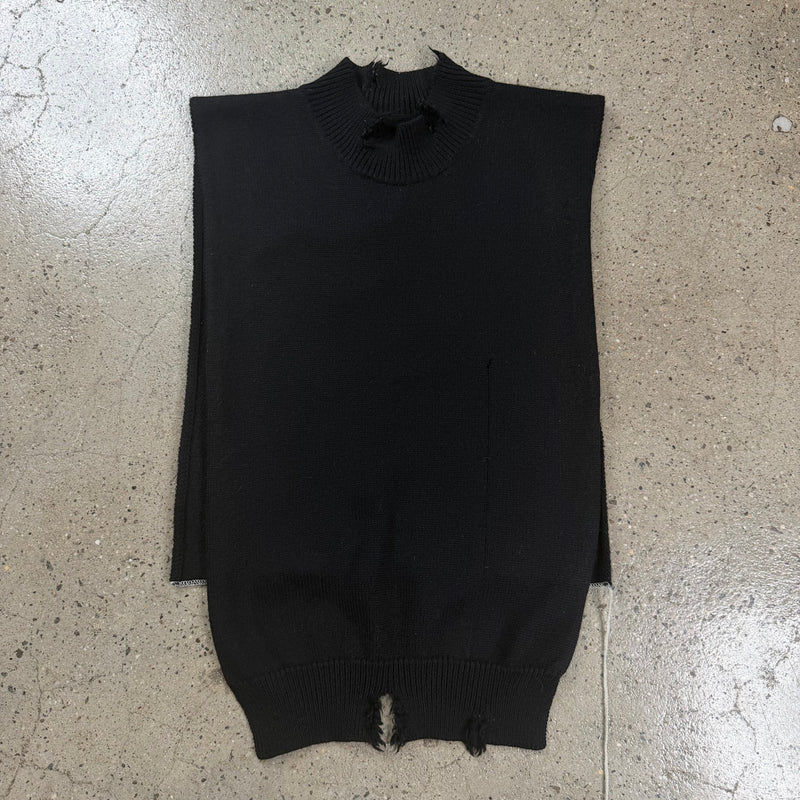 Maison Margiela Distressed Poncho Vest