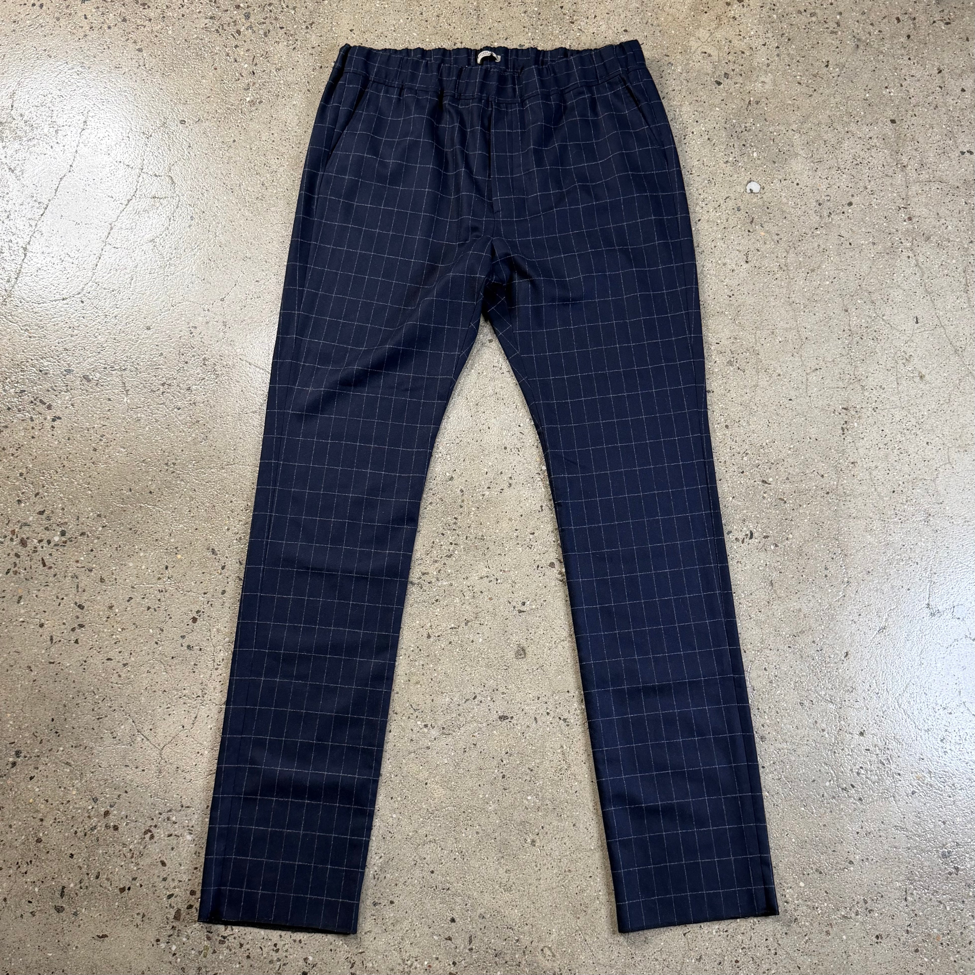Bottega Veneta Wool/Cashmere Blend Plaid Pants