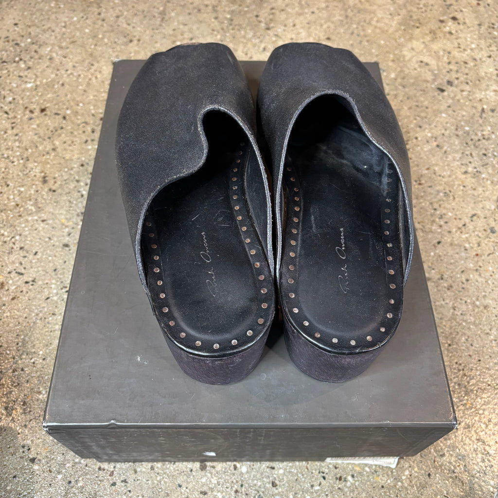 Rick Owens Wooden Clogs