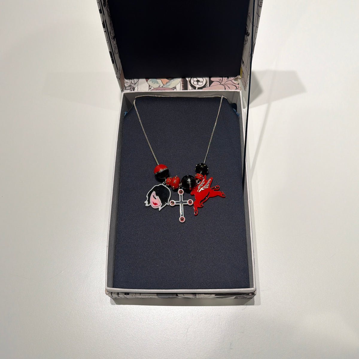 Prada SS18 Pop Comic Necklace