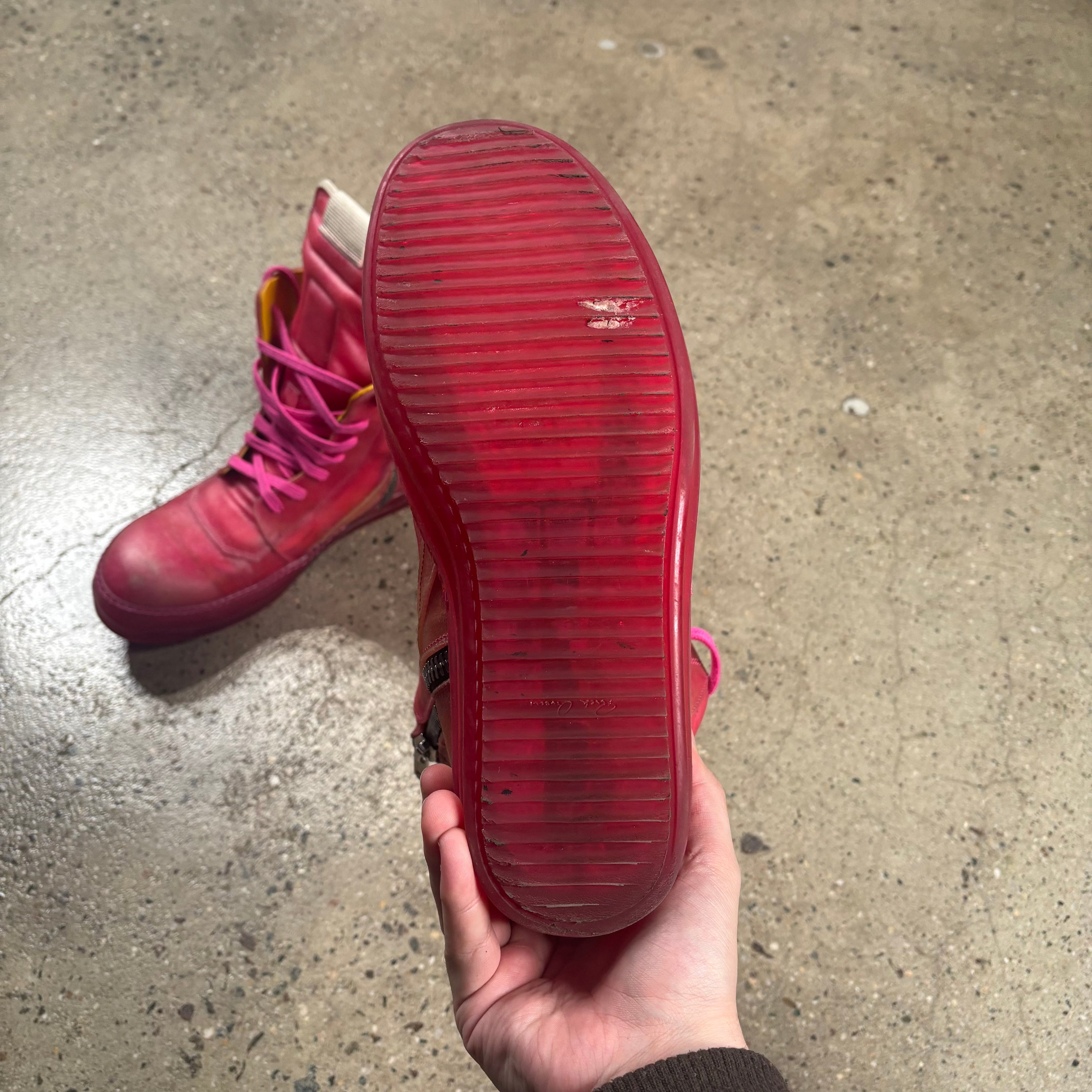 Rick Owens SS23 Edfu Geobasket Sneakers