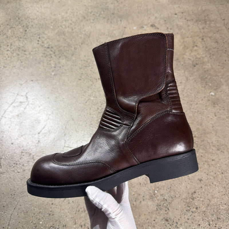 Maison Margiela MM6 Leather Ankle Biker Boots