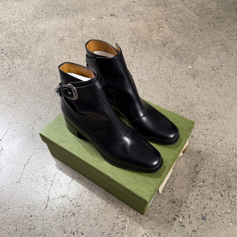 Gucci Leather Jakarta Boots