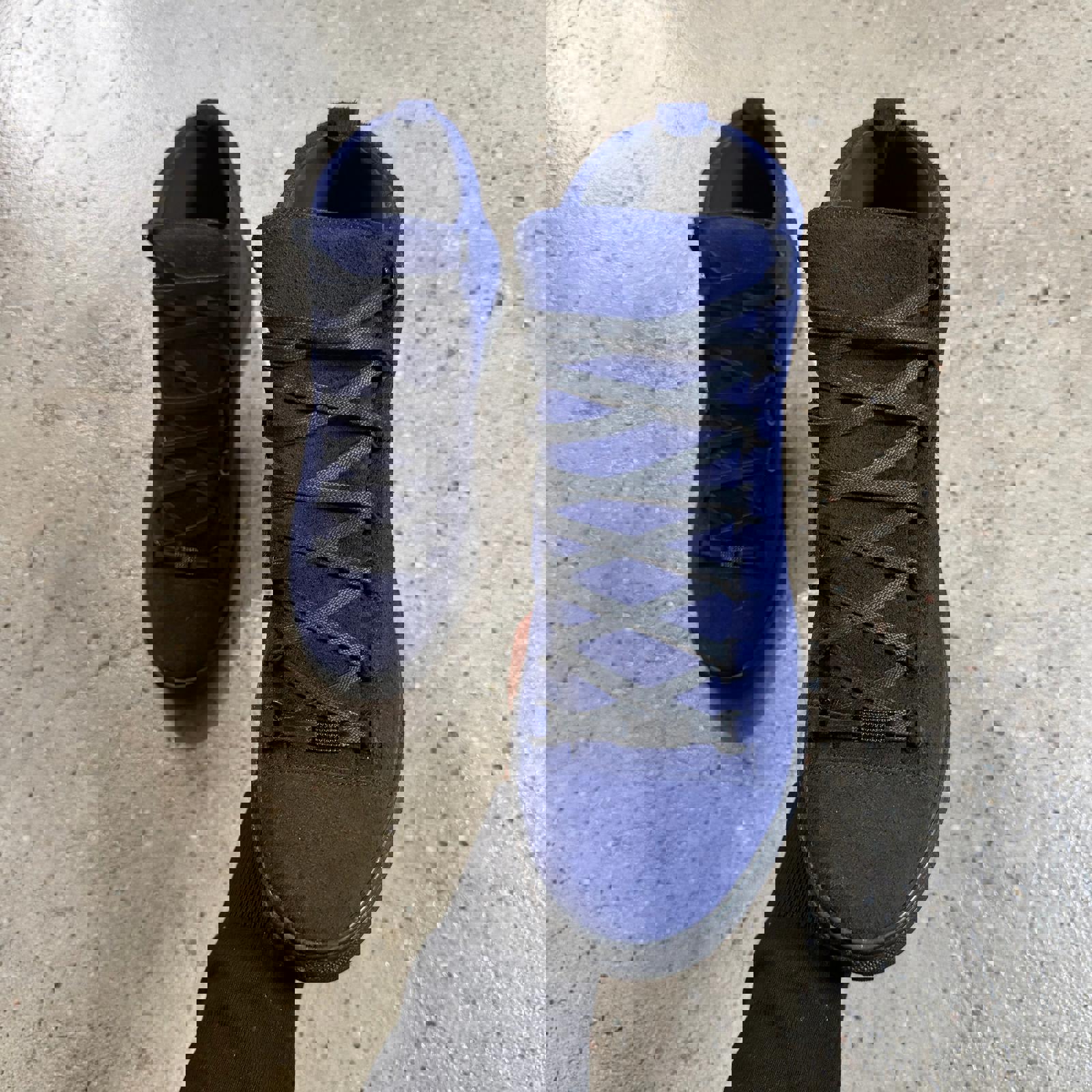 Balenciaga Suede Arena Sneakers (Blue) 12 / Blue