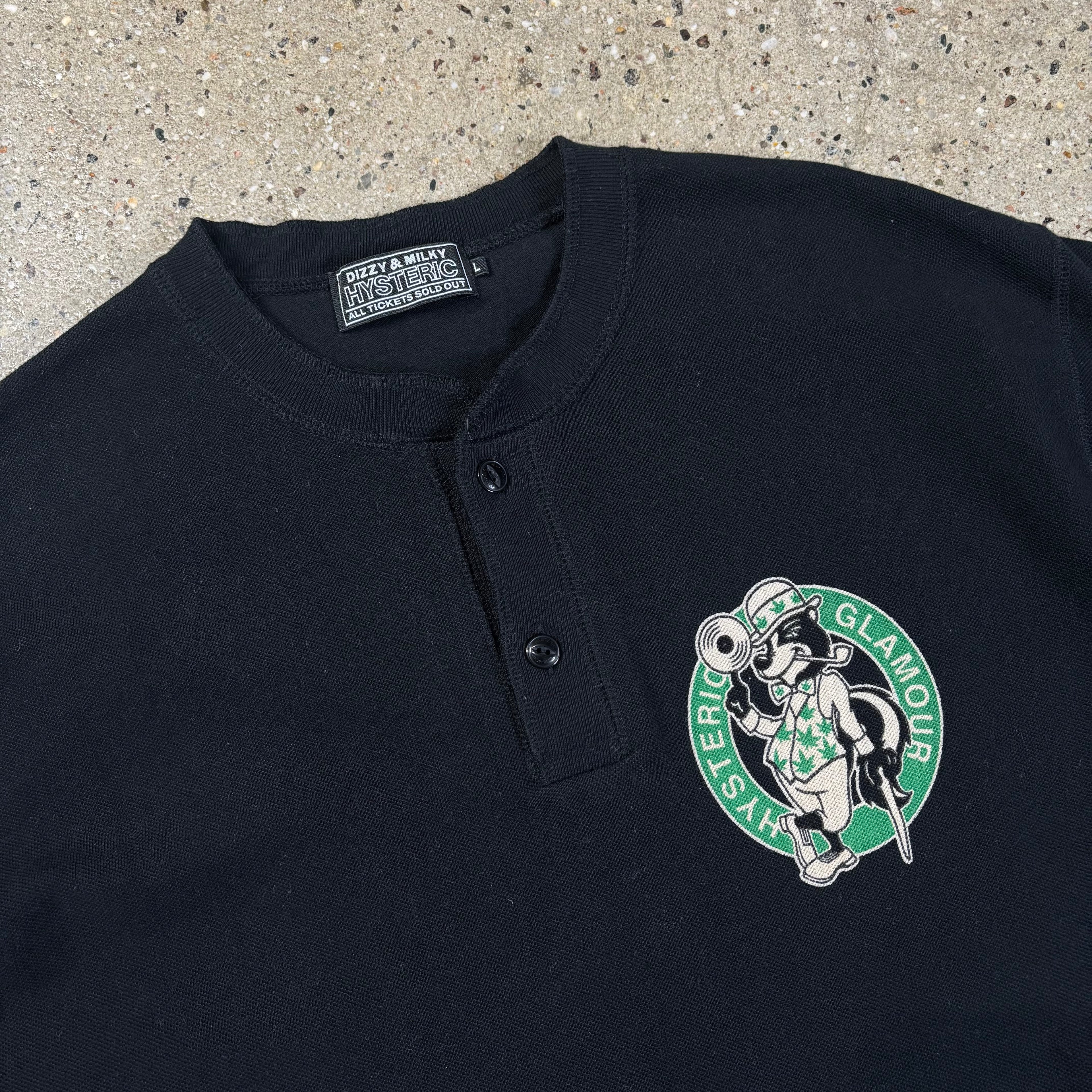Hysteric Glamour Henley Polo Shirt