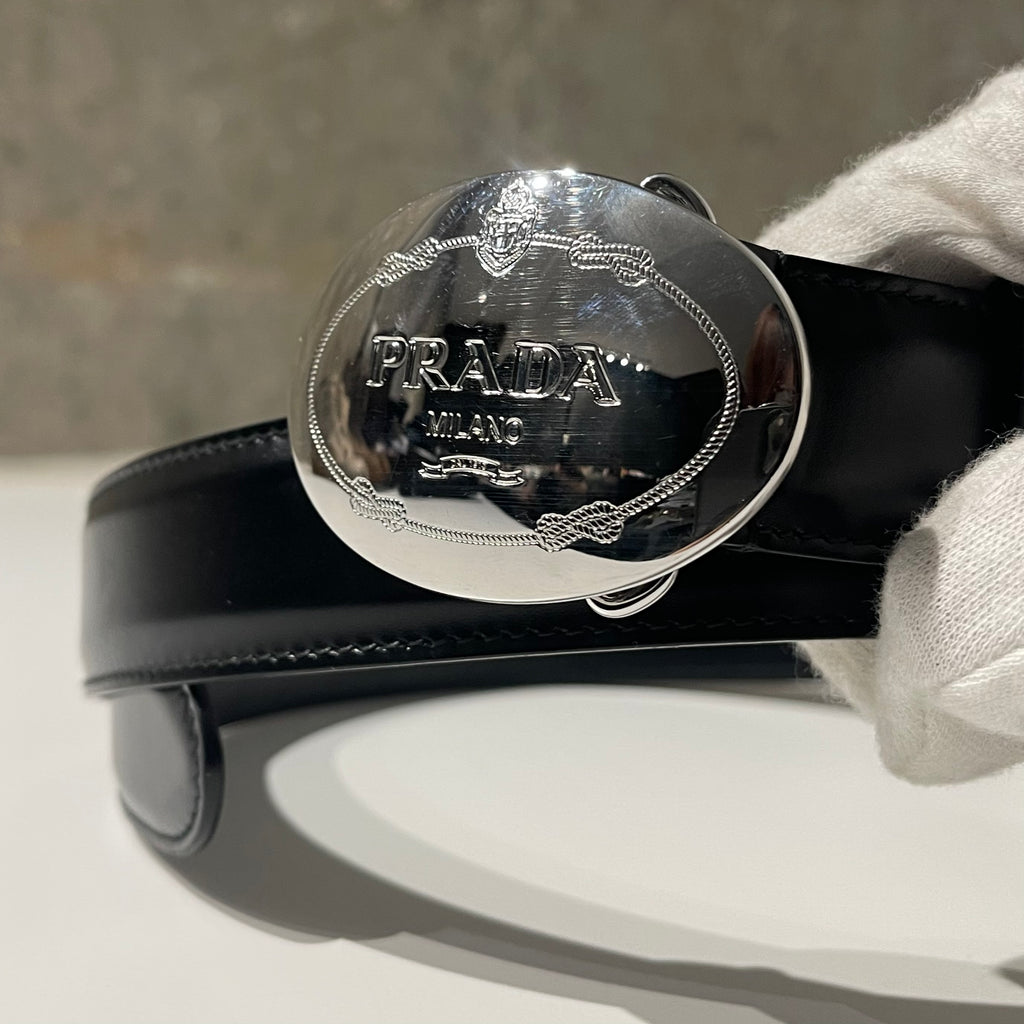 Prada Brushed Leather Belt