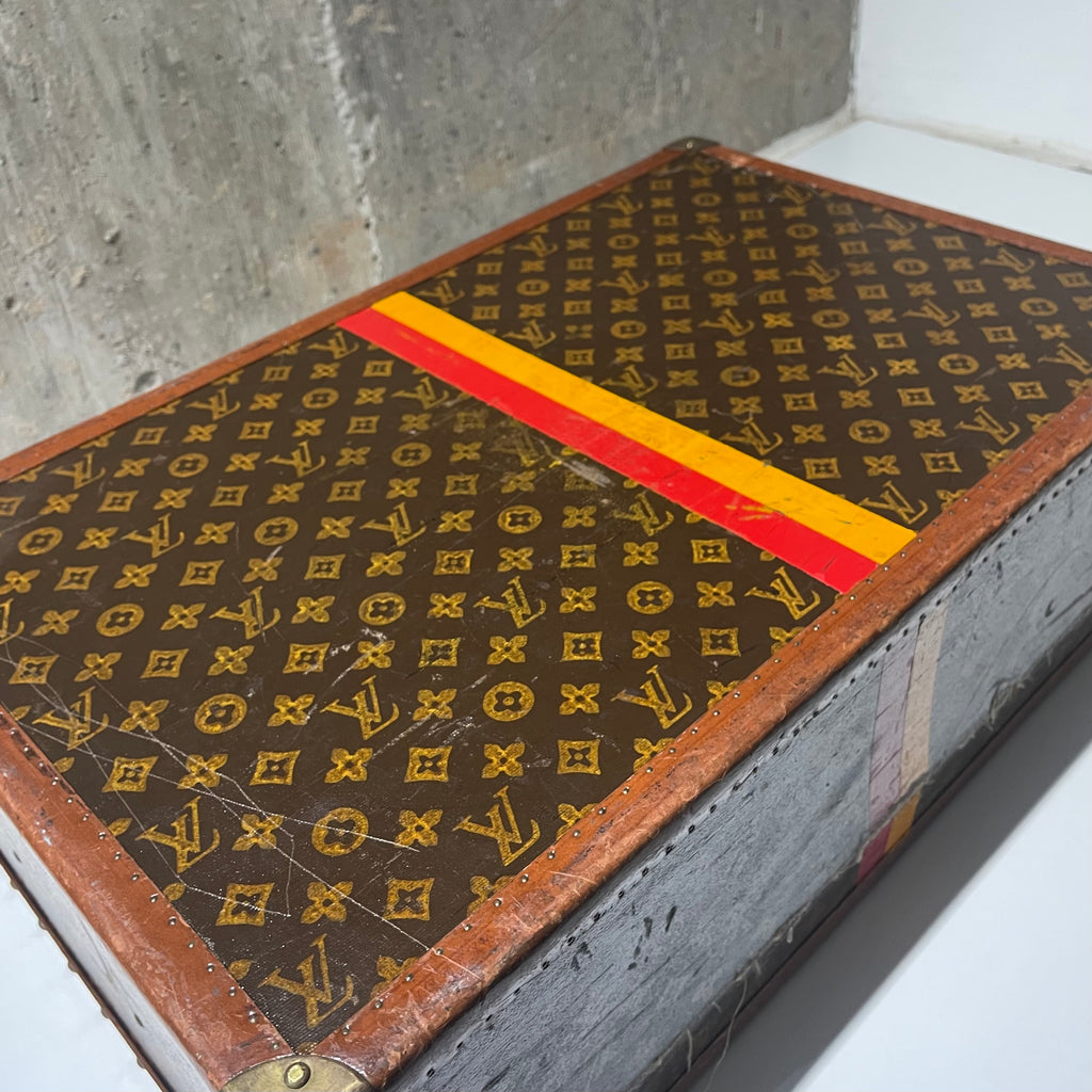 Louis Vuitton 1940s Era Painted Trunk