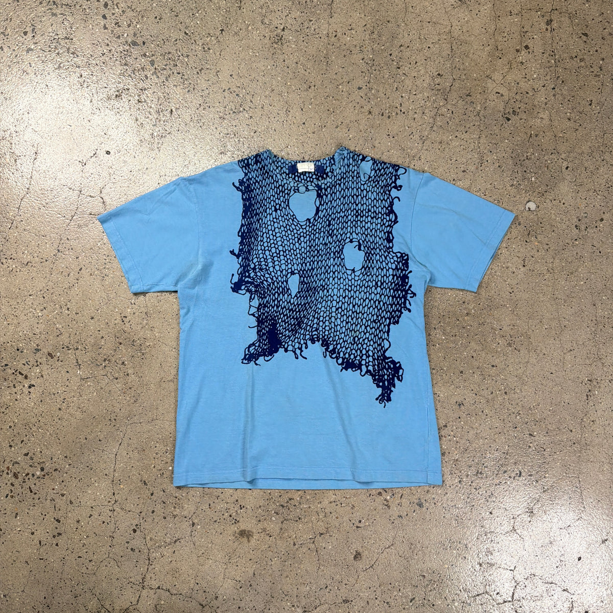 Junya Watanabe AW03 Velour Netting Shirt