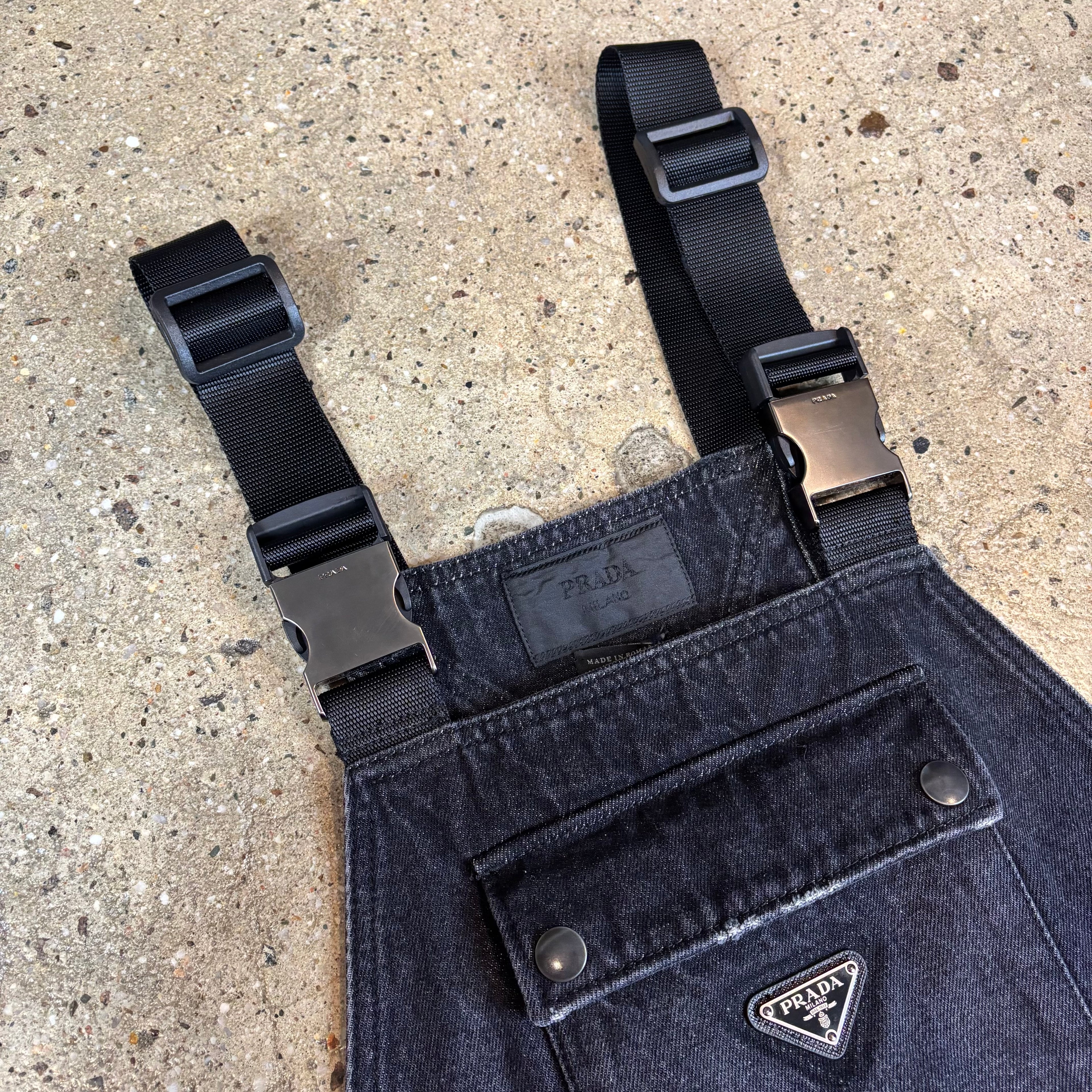 Prada Raf Simons Denim Overalls