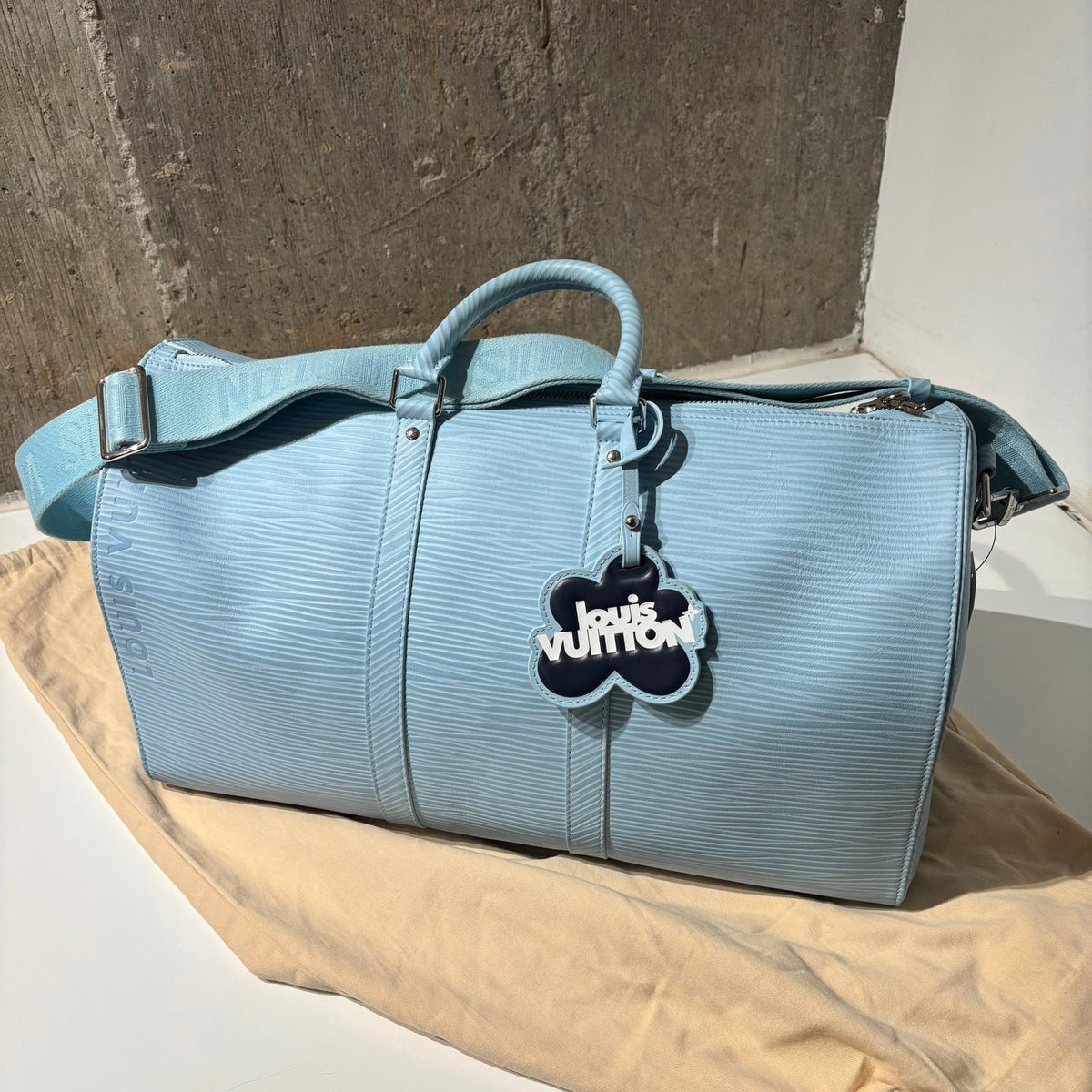 Louis Vuitton X Tyler the Creator Keepall Bandouliere 50 LightBlue