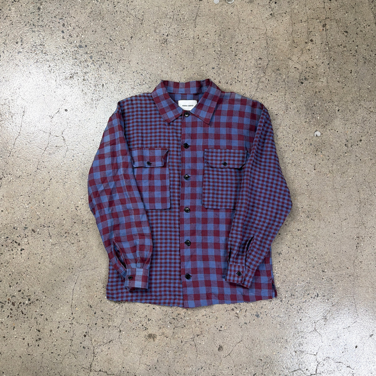 Henrik Vibskov Multi-Plaid Linen Shirt